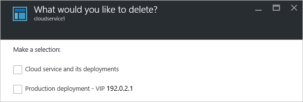 Suppression de services cloud