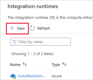 Runtime d’intégration via le menu