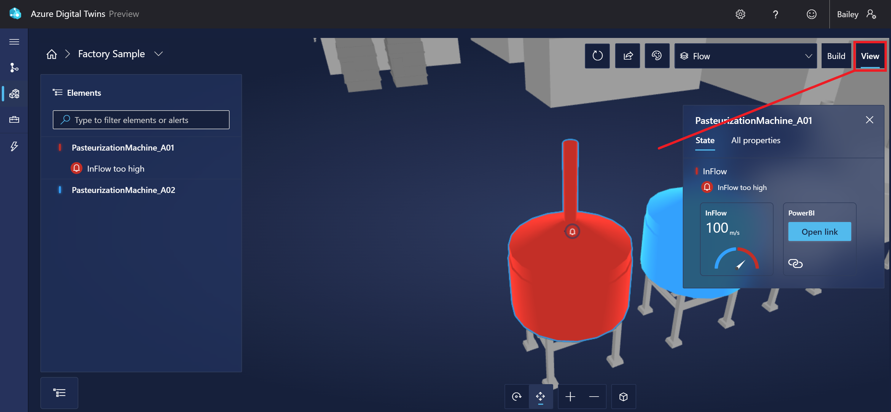 Capture d’écran de 3D Scenes Studio, montrant une scène dans la visionneuse.