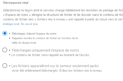  Image décrivant les options de l’assistant de création d'un point de terminaison de serveur du portail Azure.