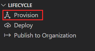 Capture d’écran montrant la sélection de l’approvisionnement dans le cloud sous La boîte à outils Agents.