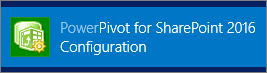 Configuration de PowerPivot pour SharePoint 2016