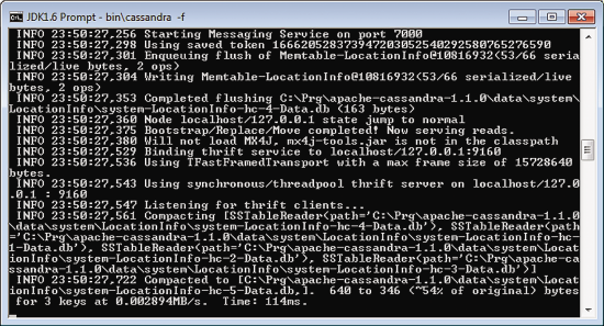 Installing Cassandra with the Cassandra.bat File