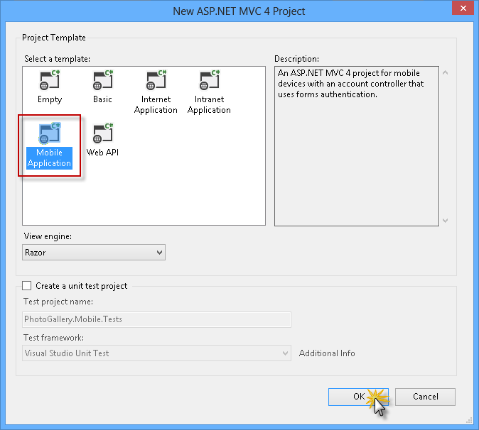 Création d’une application mobile MVC 4 ASP.NET Création d’une application mobile MVC 4 ASP.NET