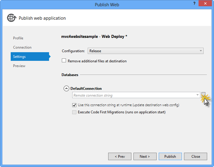 Configuration du déploiement web Configuration du déploiement web