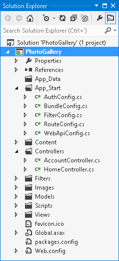 Modèle de projet d’application Internet MVC 4 ASP.NET Modèle de projet d’application Internet MVC 4 ASP.NET