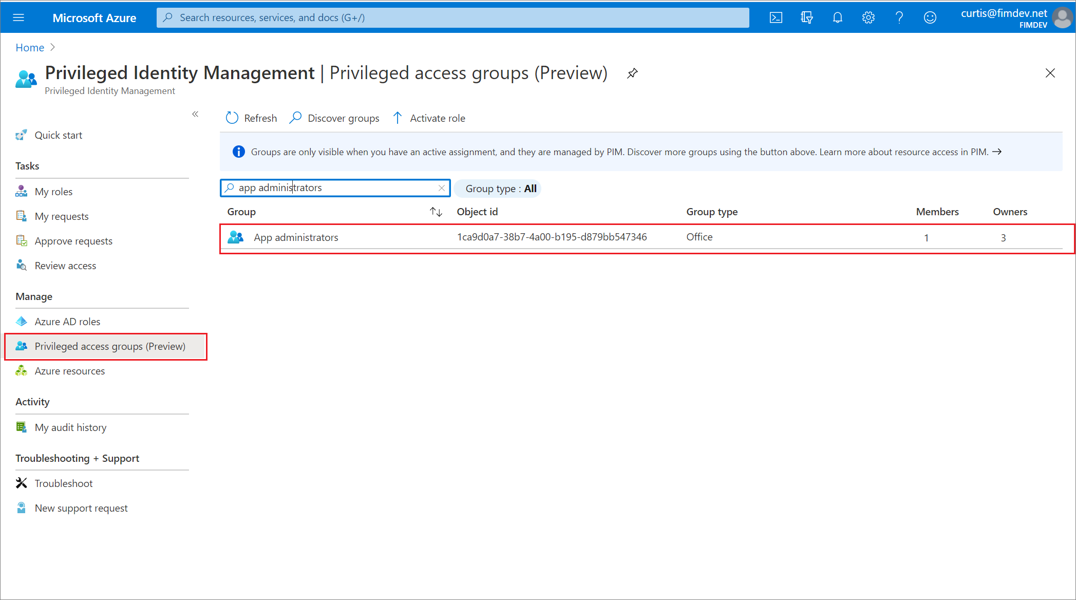 Configurer Les Paramètres Des Groupes Daccès Privilégié Dans Pim Azure Active Directory 8060