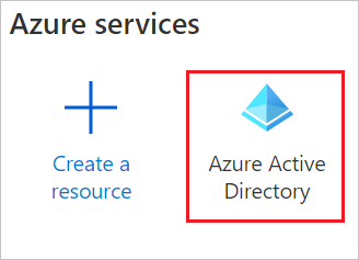 Bouton Azure Active Directory