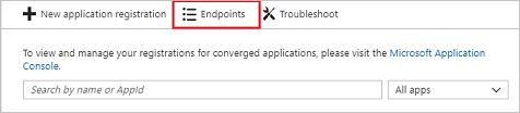 Screenshot of The Endpoints button.