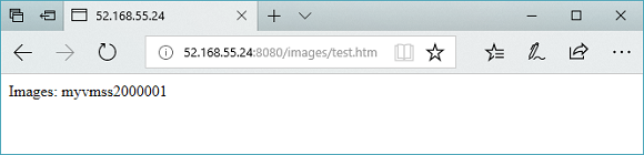 Tester l’URL images dans la passerelle d’application