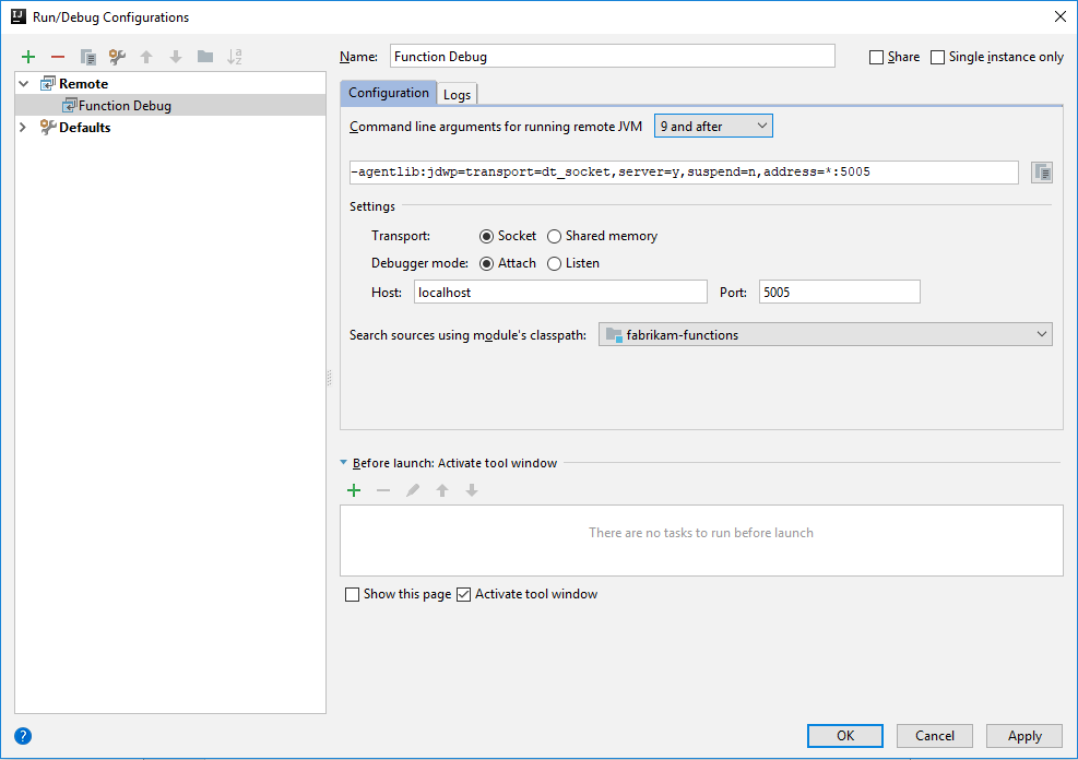 Déboguer le projet dans IntelliJ