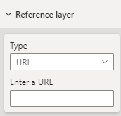 Capture d’écran montrant la section des couches de référence lors de l’hébergement d’un contrôle de fichier.