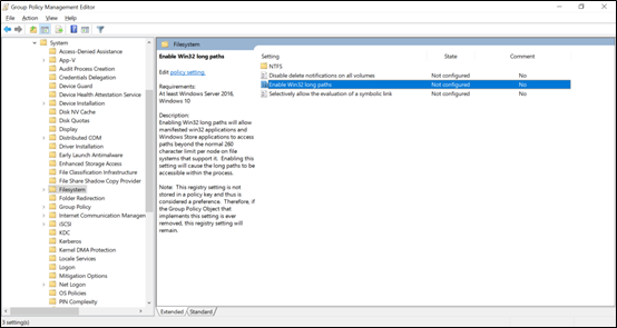 Screenshot of Group Policy Management window.
