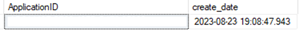Capture d’écran de la sortie de SSMS pour l’ID d’application.