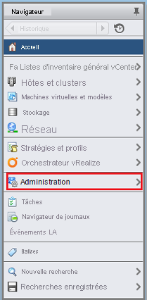 Screenshot shows how to select Administration.