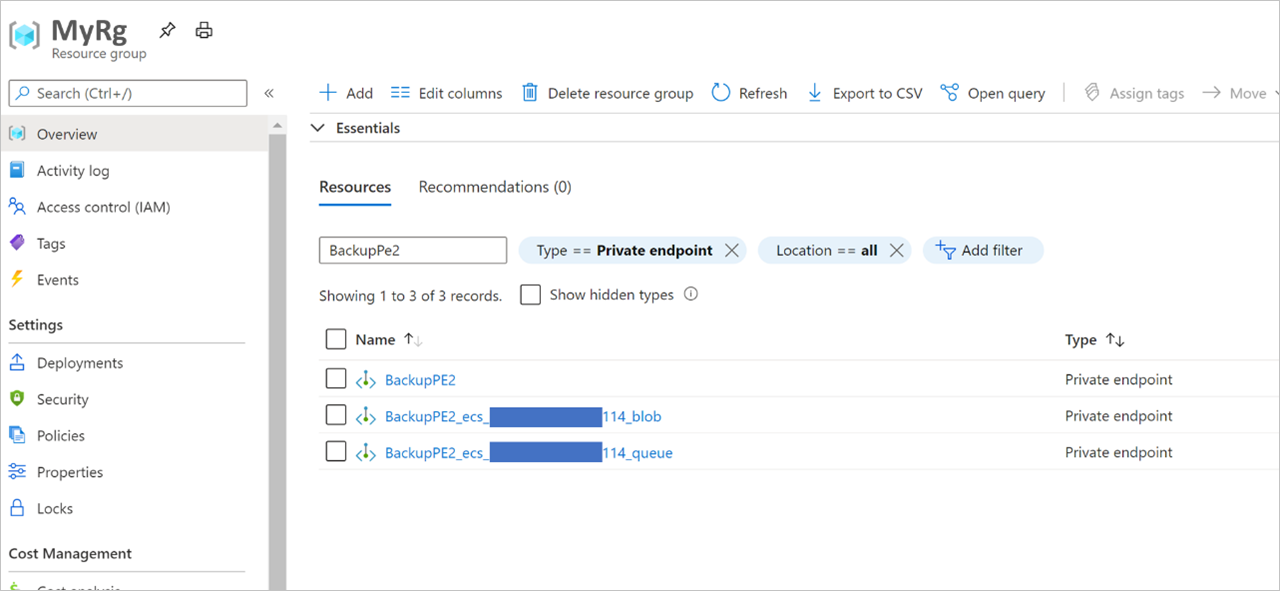 Utiliser des points de terminaison privés - Azure Storage