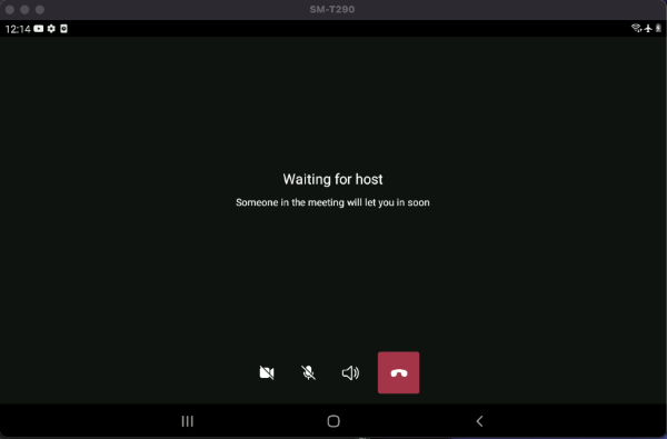 Capture d’écran montrant l’expérience utilisateur avant l’ajout d’un appelant à une réunion Teams.