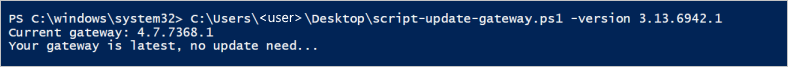 résultat de l’exécution du script 2](media/self-hosted-integration-runtime-automation-scripts/script-2-run-result.png)