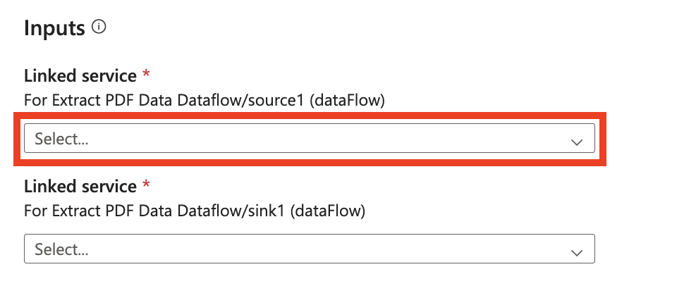 Capture d’écran montrant comment créer une connexion ou sélectionner une connexion existante dans un menu déroulant vers une connexion Document Intelligence dans la configuration du modèle.