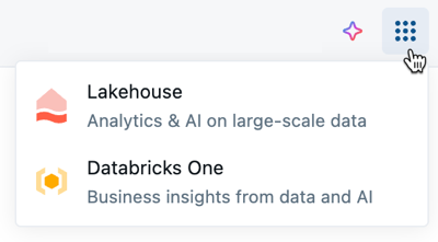 Commutateur d'applications Databricks