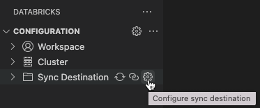 Icône Configurer la destination de synchronisation 1