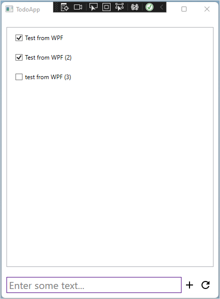 Screenshot of the WPF app running on Windows.