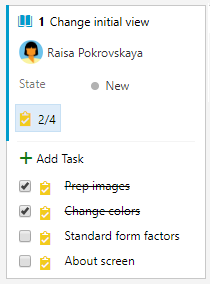 Capture d’écran montrant les tâches marquées comme terminées.