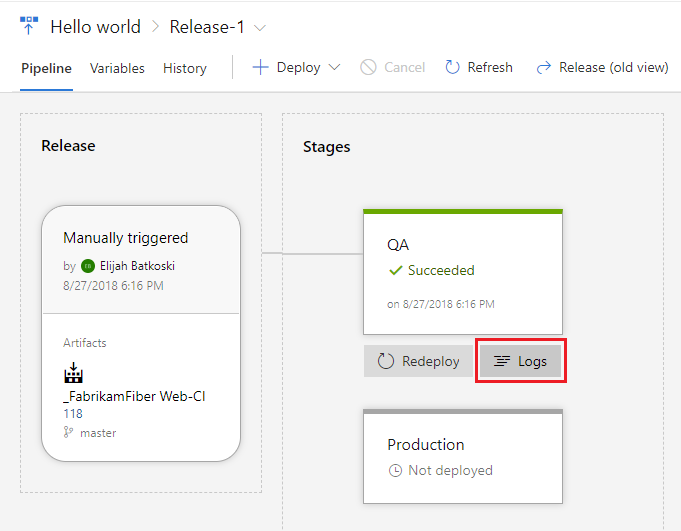 Journaux de mise en production (DevOps 2019 et 2020).