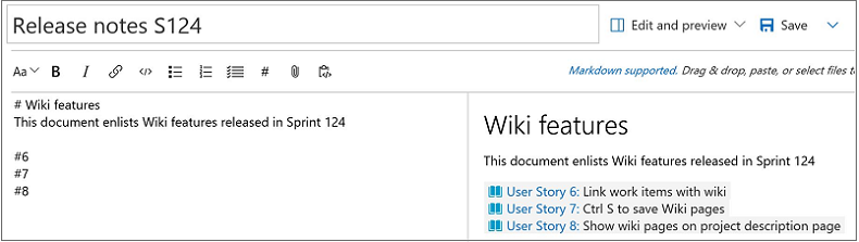 Éléments de travail de référence dans Wiki
