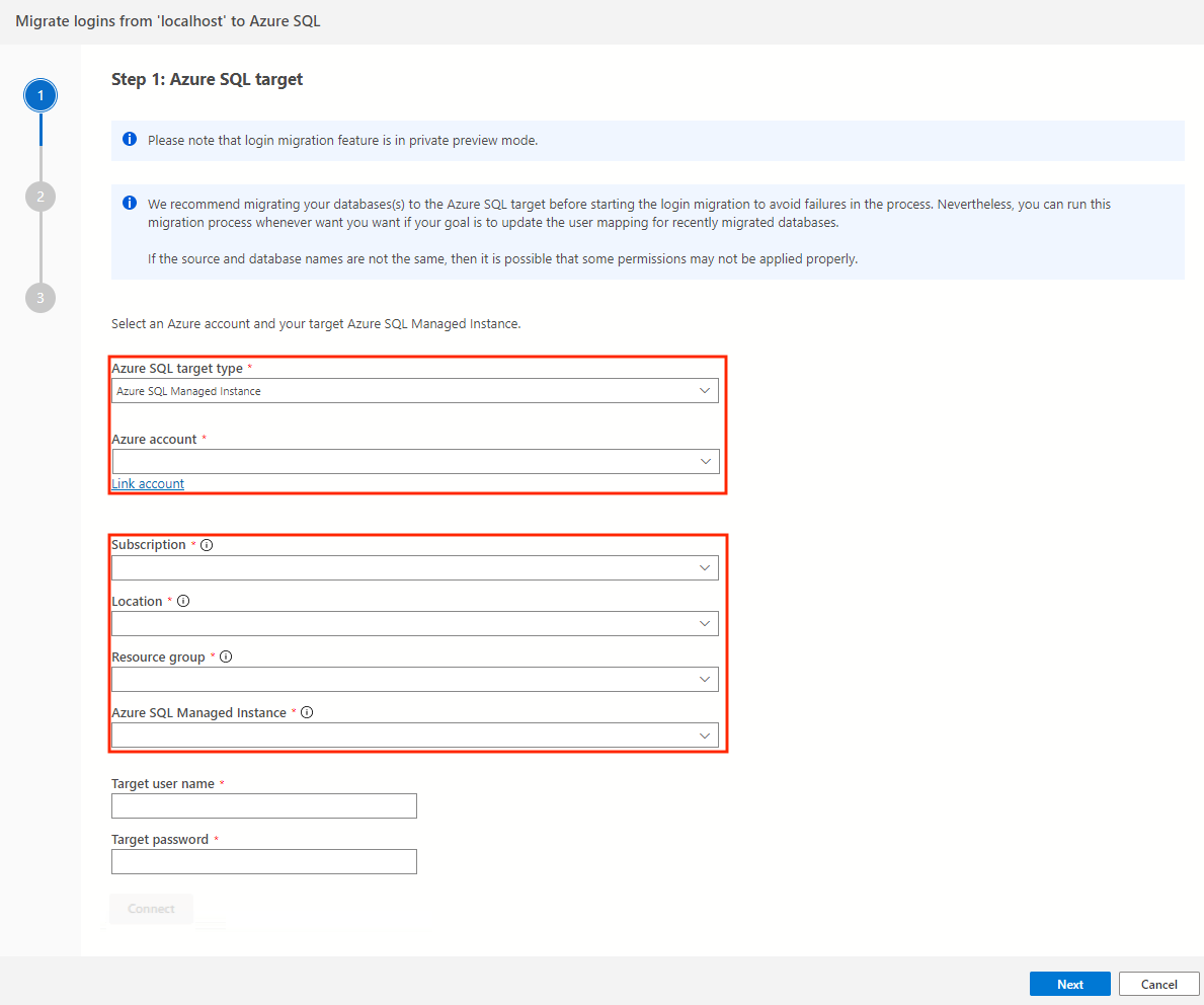 Capture d’écran montrant les détails du compte Azure.