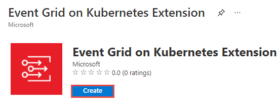 Sélectionner créer une extension Kubernetes