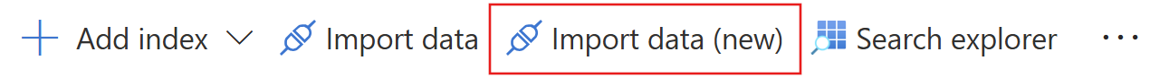 Capture d’écran montrant comment ouvrir le nouvel Assistant Importation dans le portail Azure.