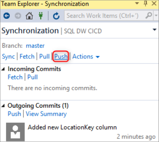 Envoyer les modifications