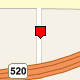 Image that shows a small red box as the pushpin icon style