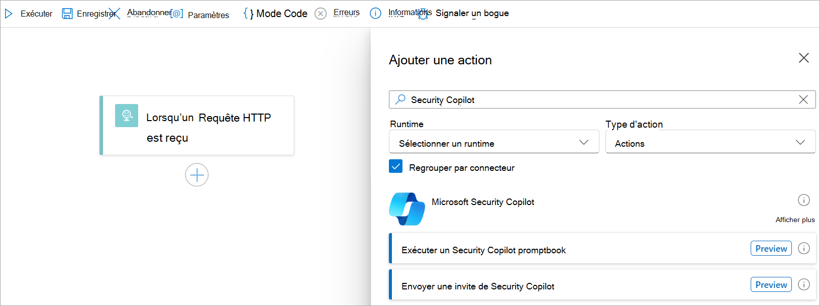 Connecteur Azure Logic Apps - Action