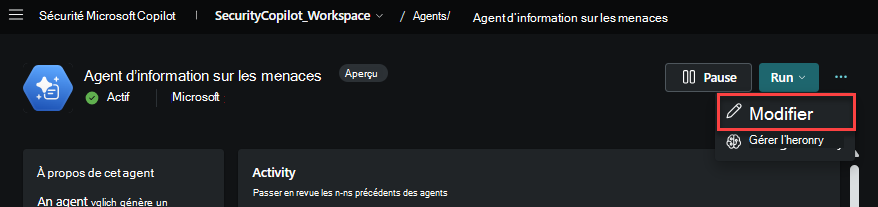 Option Modifier l’agent