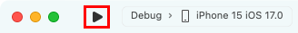 Launch the app in your chosen iOS simulator.