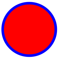 Screenshot of a circle drawn with fill and stroke.