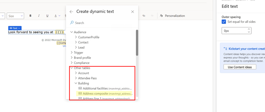 Créer un texte dynamique Créer un texte dynamique