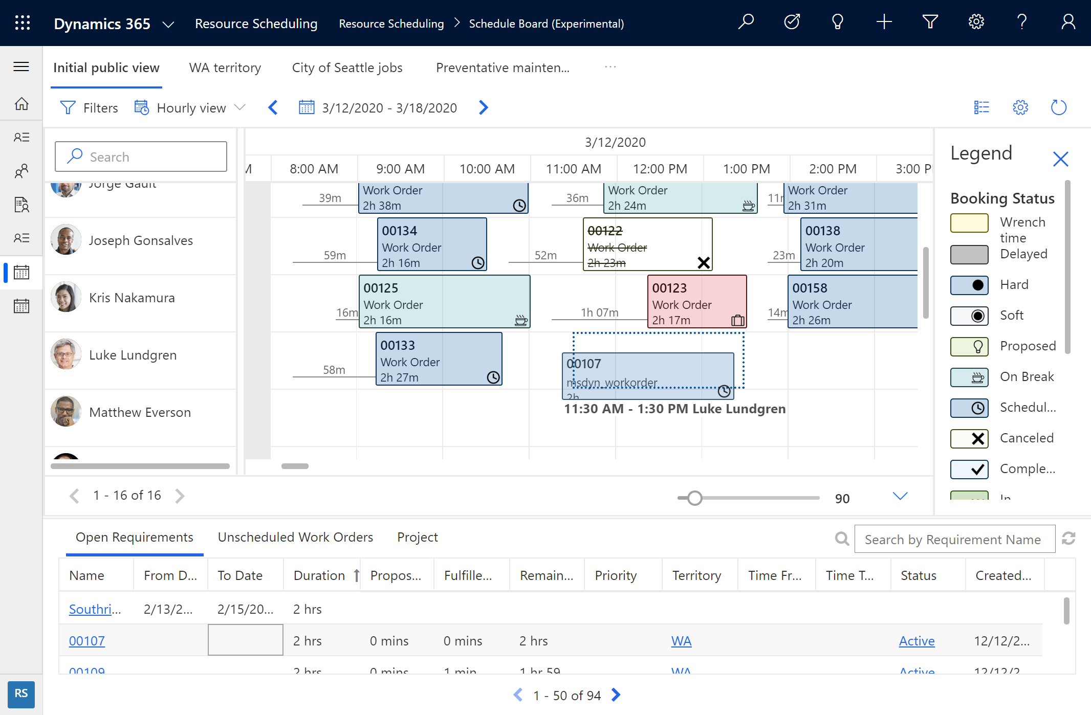 Utiliser le tableau de planification pour configurer l'activité de service  (Dynamics 365 Customer Service) | Microsoft Learn