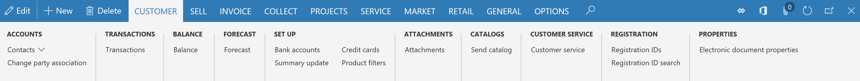 Screenshot of Old details page.