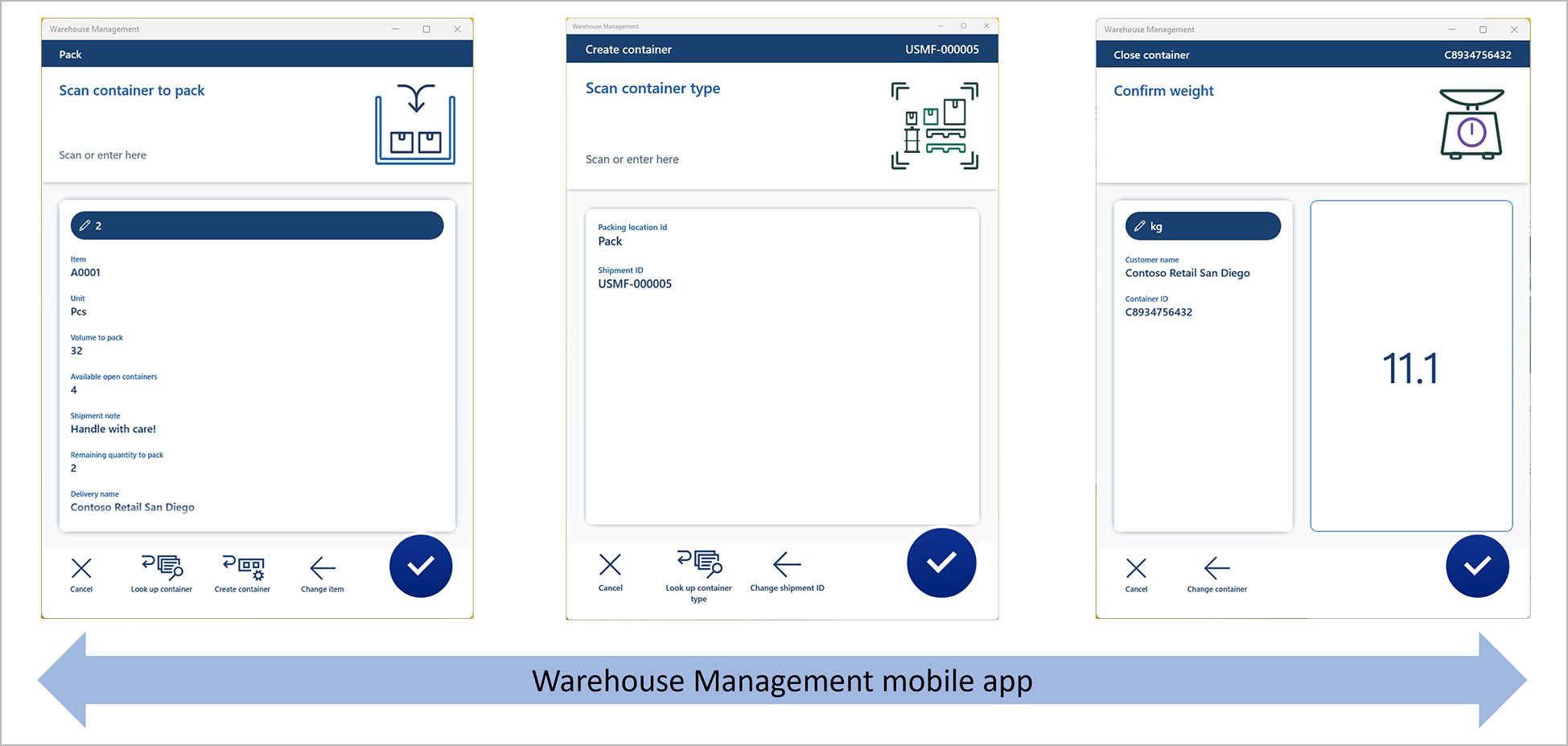 Exemple de scénario d’emballage d’une application d’entrepôt Exemple de scénario d’emballage d’une application d’entrepôt.