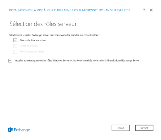Installer des serveurs de boîtes aux lettres Exchange à l'aide de  l'Assistant de configuration | Microsoft Learn
