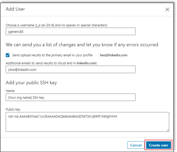 learning-hub-add-sftp-data-screen