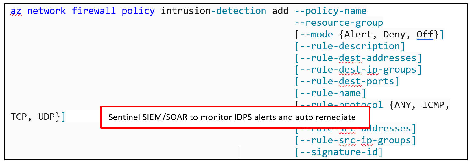 image montrant comment ajouter une signature d’intrusion de remplacement ou une règle de contournement pour la détection des intrusions à l’aide de l’interface CLI