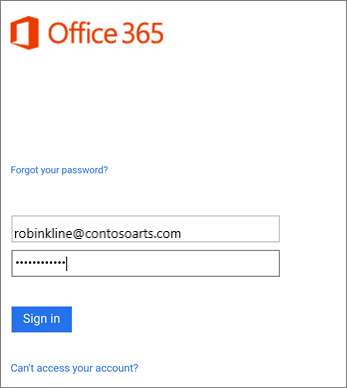 Connectez-vous à l’aide de votre compte pour Microsoft 365.