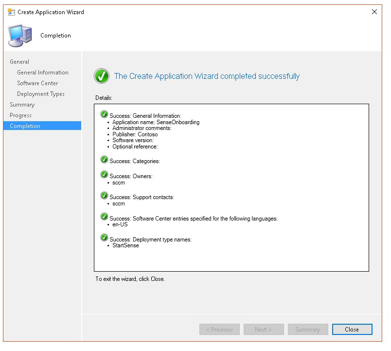 Le point de terminaison Microsoft Configuration Manager configuration-20