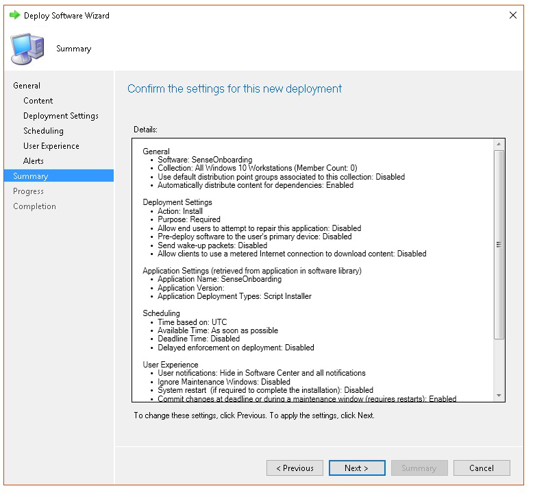 Le point de terminaison Microsoft Configuration Manager configuration-28