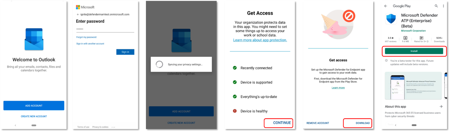 Les pages d’illustration qui contiennent la procédure de téléchargement de MDE et de lancement de l’écran d’intégration des applications.