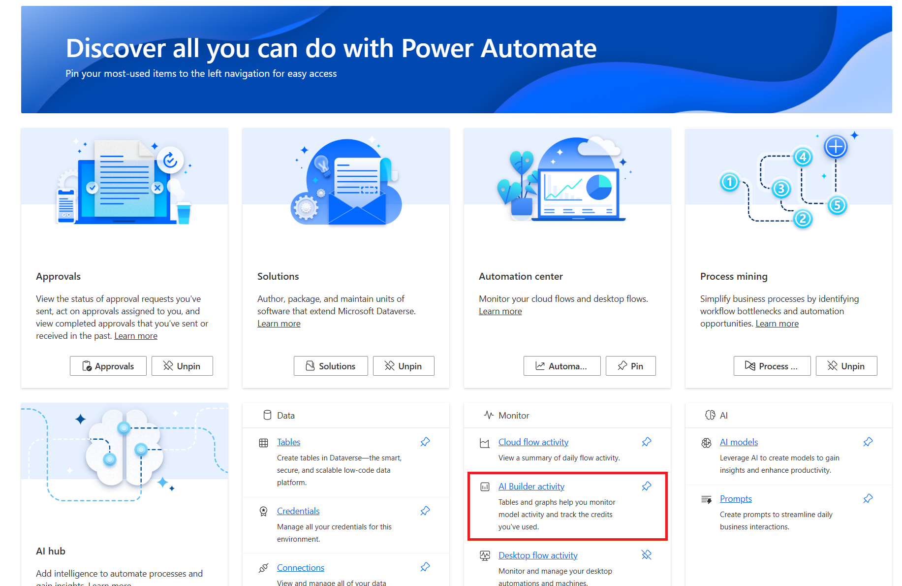 Capture d’écran de l’écran d’activité du générateur de requête montrant une liste d’exécutions de requête IA, y compris celles des phases IA.